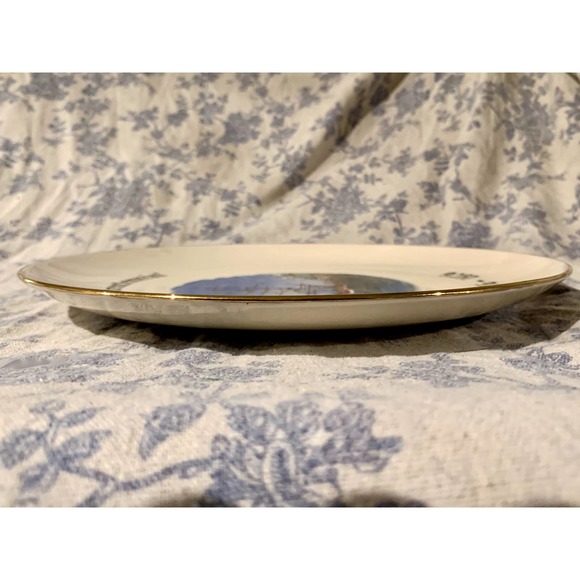 1976 Commemorative Bicentennial Ceramic Plate featuring Boston Tea Party - Picture 4 of 4